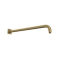 ROHL 200227SAAG 20" Reach Wall Mount Shower Arm With Square Escutcheon In Antique Gold