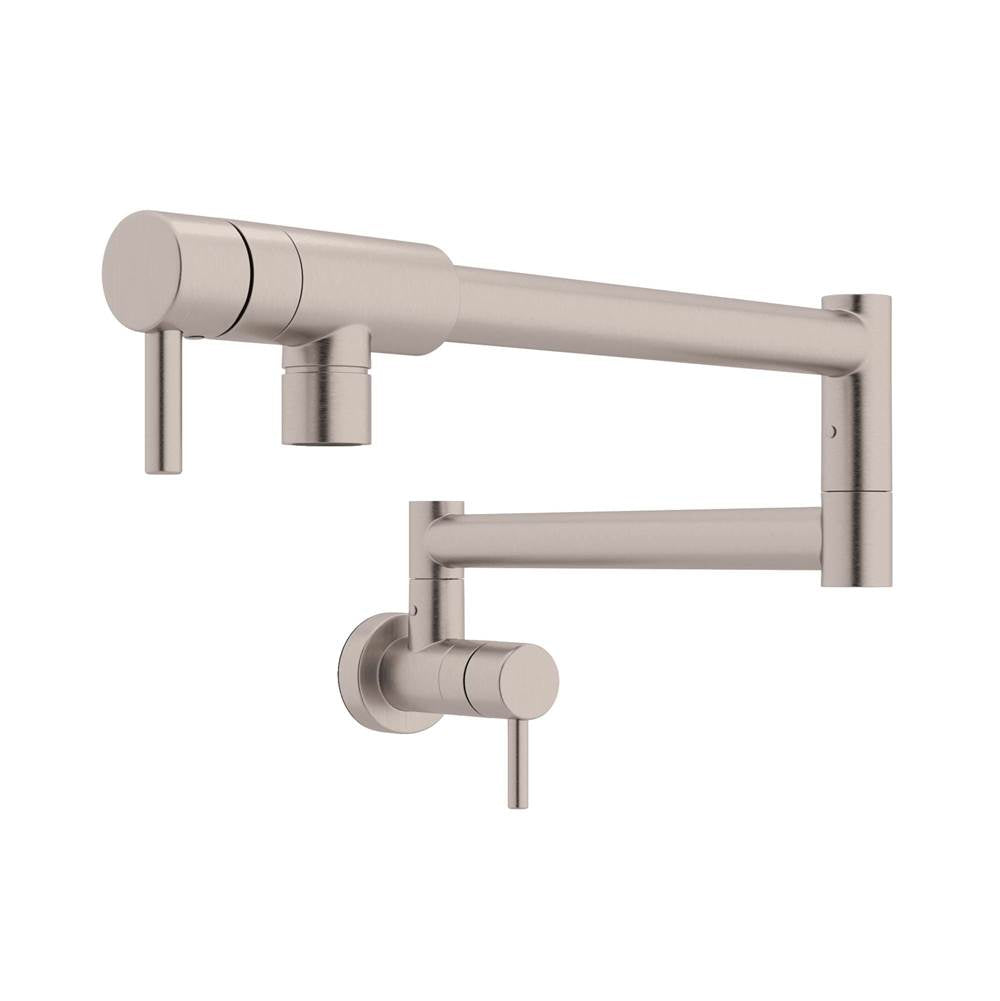 ROHL QL66L-STN-2 Modern Pot Filler In Satin Nickel