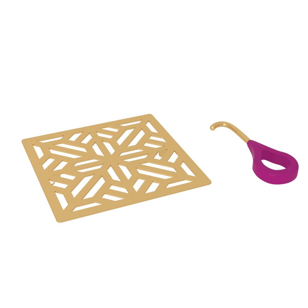 ROHL DC3144IB Mosaic Decorative Drain Cover In Italian Brass
