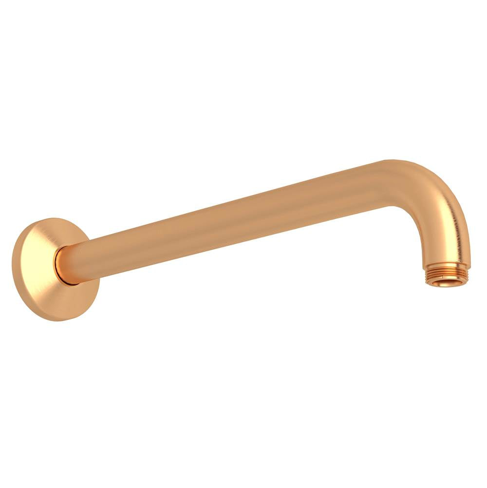 ROHL 1120/12SG 12" Reach Wall Mount Shower Arm In Satin Gold