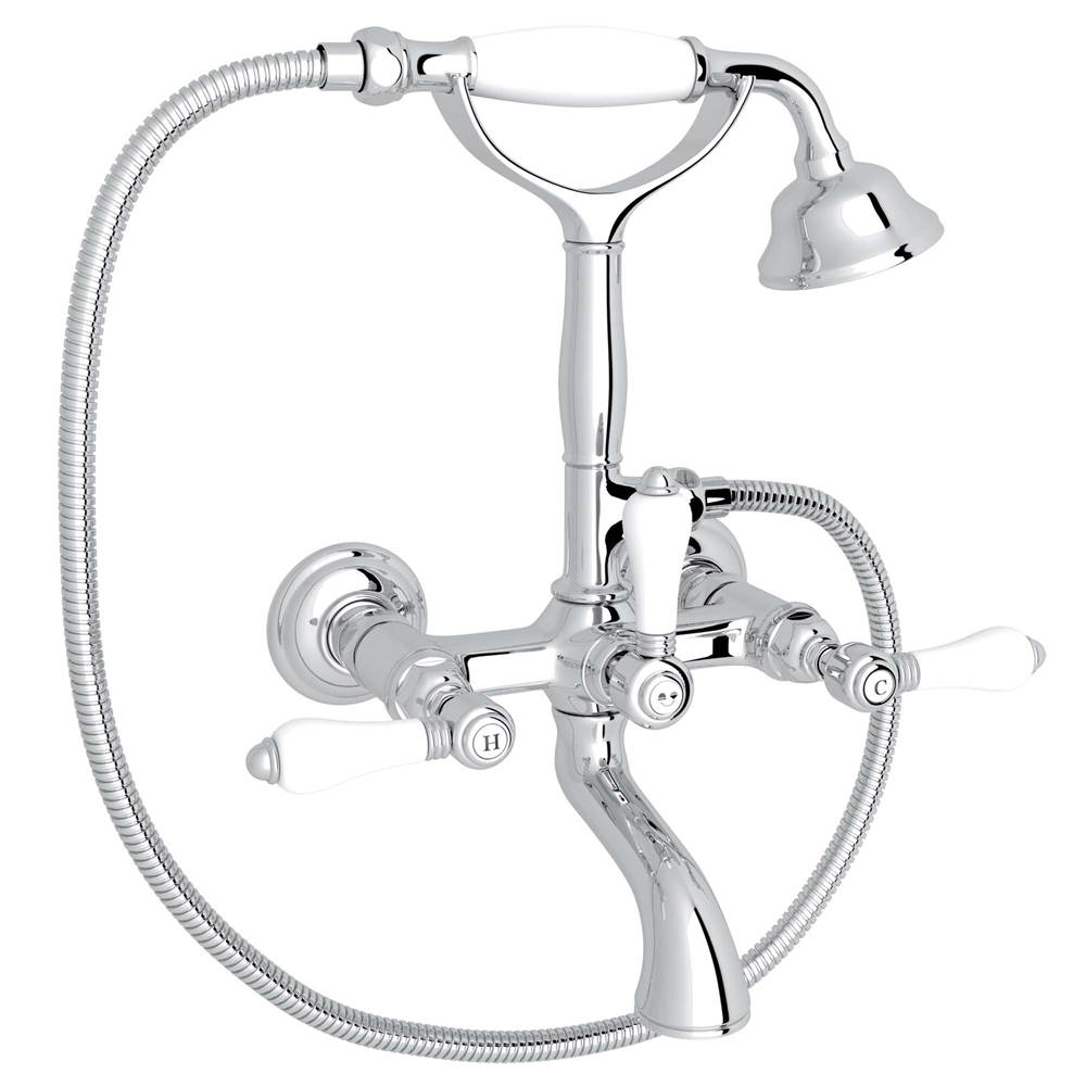 ROHL A1401LPAPC Exposed Wall Mount Tub Filler In Polished Chrome