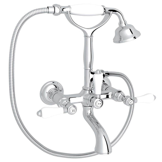 ROHL A1401LPAPC Exposed Wall Mount Tub Filler In Polished Chrome