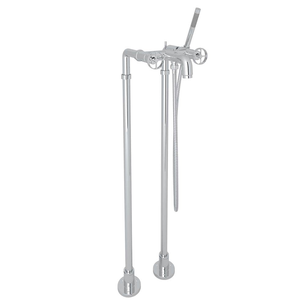ROHL AKIT3302NIWAPC Campo Floor Mount Tub Filler In Polished Chrome