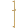 ROHL 1270IB 36" Grab Bar With Sliding Handshower Holder In Italian Brass