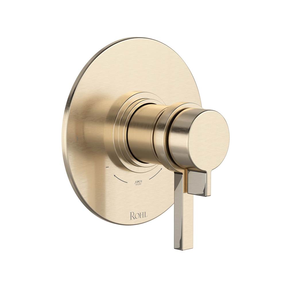 ROHL TLB44W1LMSTN Lombardia 1/2" Therm & Pressure Balance Trim with 2 Functions (No Share) In Satin Nickel