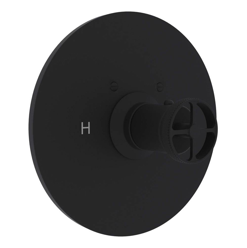 ROHL A4914IWMB Campo 3/4" Thermostatic Trim Without Volume Control In Matte Black