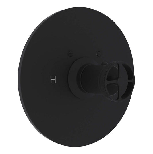 ROHL A4914IWMB Campo 3/4" Thermostatic Trim Without Volume Control In Matte Black