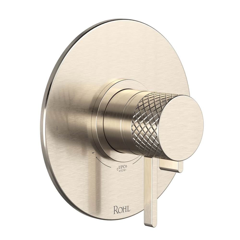 ROHL TTE44W1LMSTN Tenerife 1/2" Therm & Pressure Balance Trim with 2 Functions (No Share) In Satin Nickel