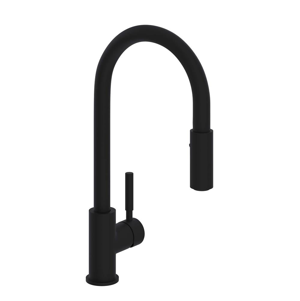 ROHL R7520MB Lux Pull-Down Kitchen Faucet In Matte Black