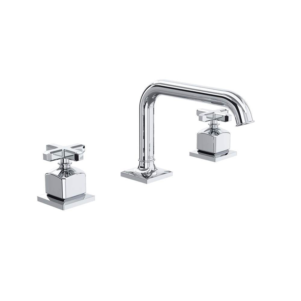ROHL AP09D3XMAPC Apothecary Widespread Lavatory Faucet With U-Spout In Polished Chrome