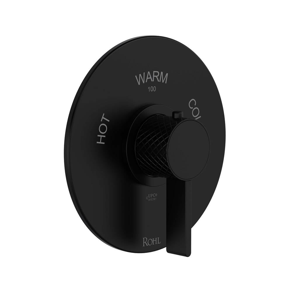 ROHL TTE13W1LMMB Tenerife 3/4" Thermostatic Trim Without Volume Control In Matte Black