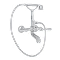 ROHL A1901LMAPC Palladian Exposed Wall Mount Tub Filler In Polished Chrome