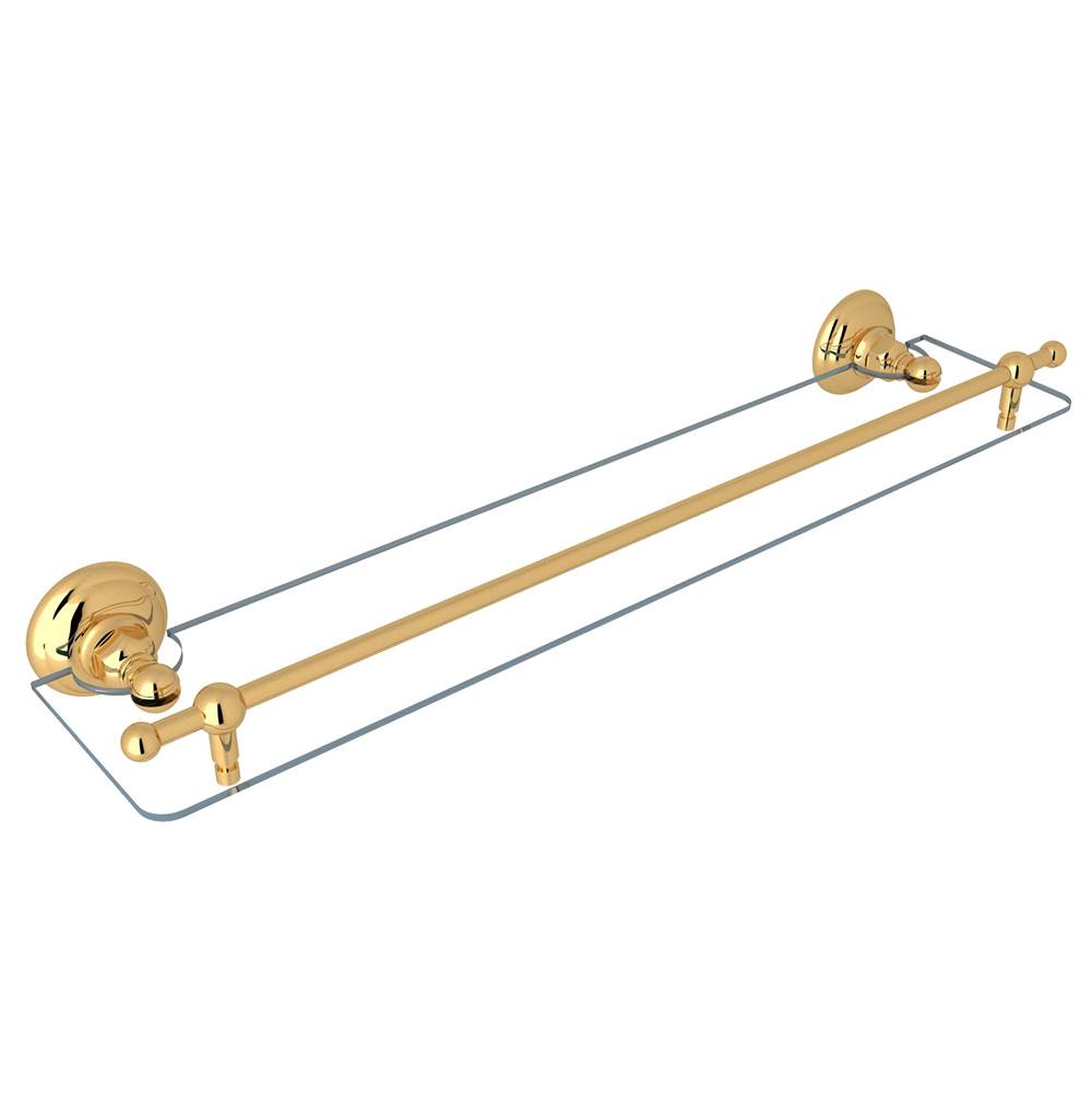 ROHL A1480IB Wall Mount Towel Shelf In Italian Brass