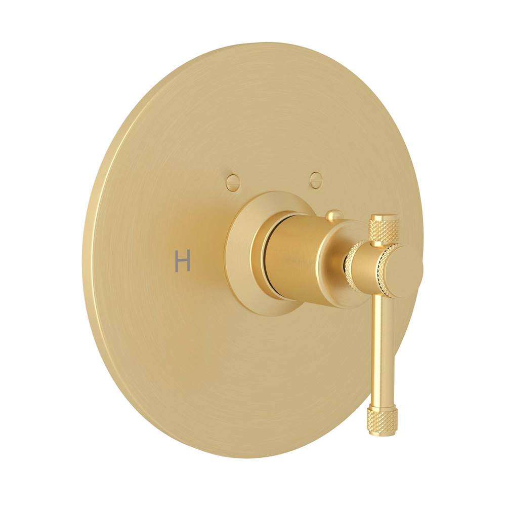ROHL A4914ILSUB Campo 3/4" Thermostatic Trim Without Volume Control In Satin Unlacquered Brass