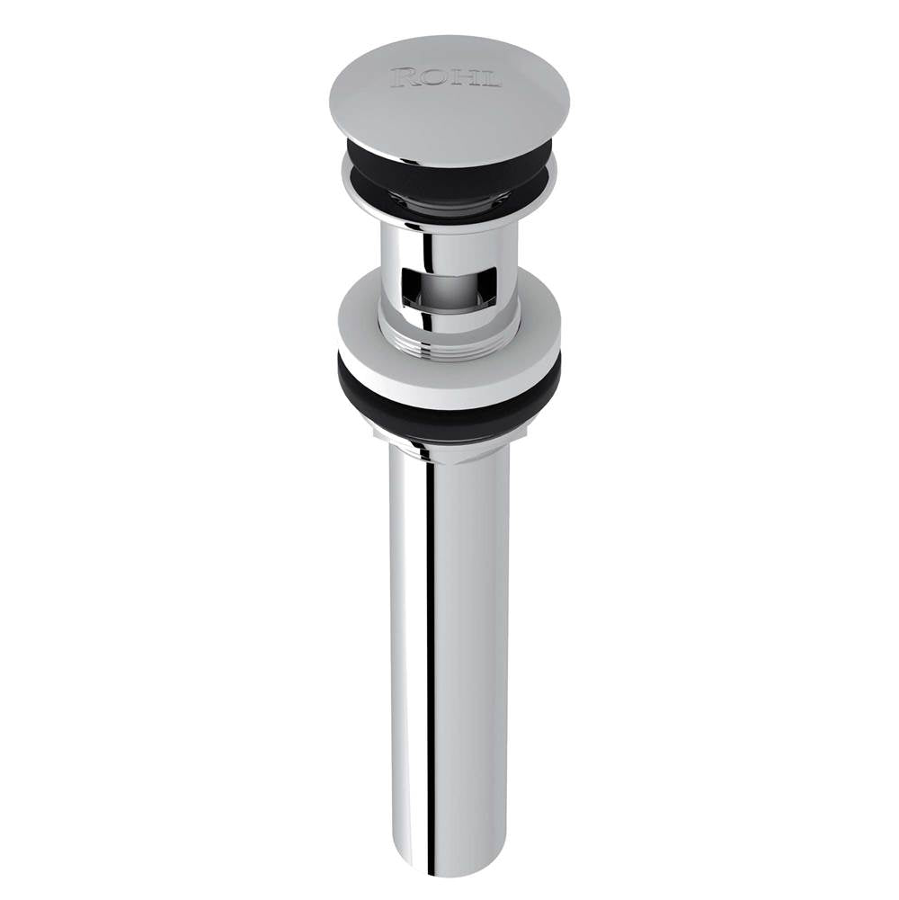 ROHL 5447APC Push Drain With Overflow In Polished Chrome