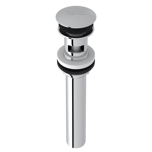 ROHL 5447APC Push Drain With Overflow In Polished Chrome