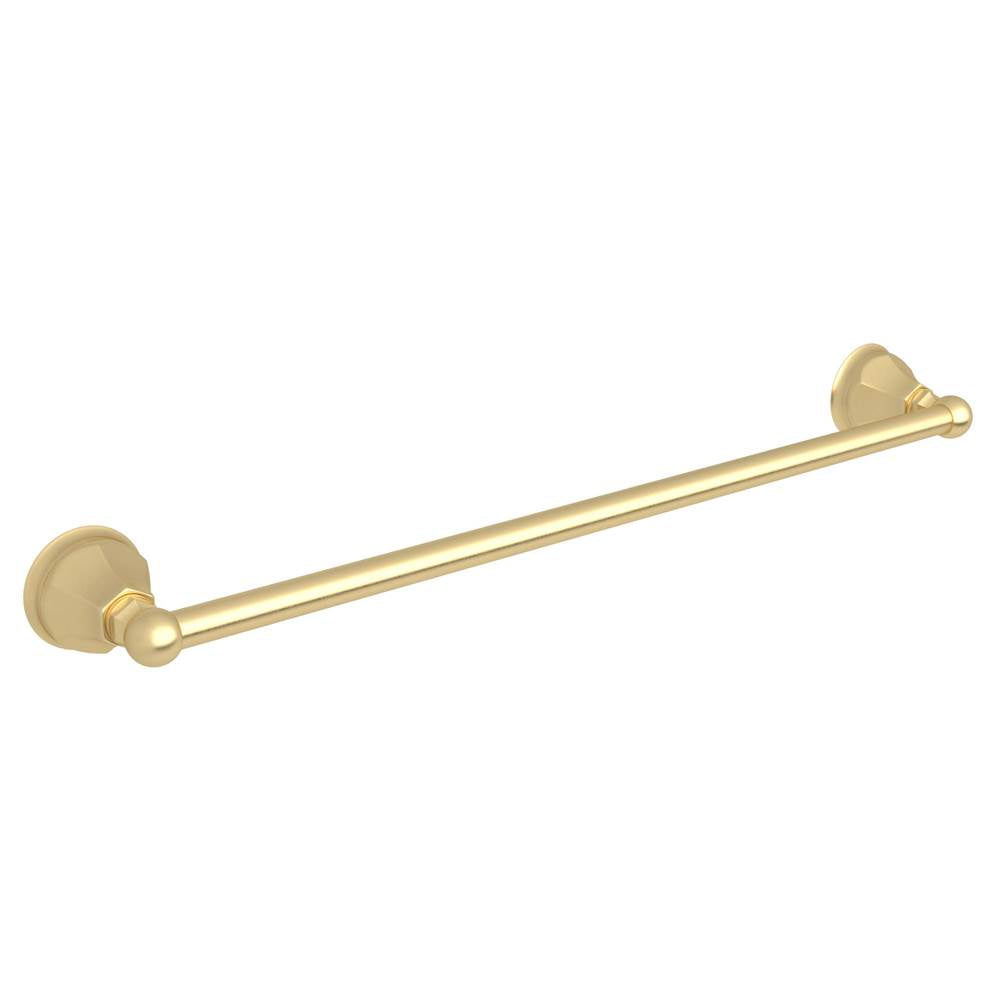 ROHL A6886/24SUB Palladian 24" Towel Bar In Satin Unlacquered Brass