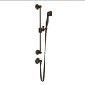 ROHL 1330TCB Handshower Set With 24" Slide Bar and Single Function Handshower In Tuscan Brass