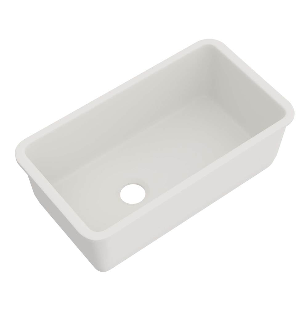 ROHL 6497-68 Allia 34" Fireclay Single Bowl Undermount Kitchen Sink In Pergame