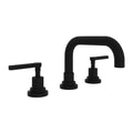 ROHL A2218LMMB-2 Lombardia Widespread Lavatory Faucet With U-Spout In Matte Black