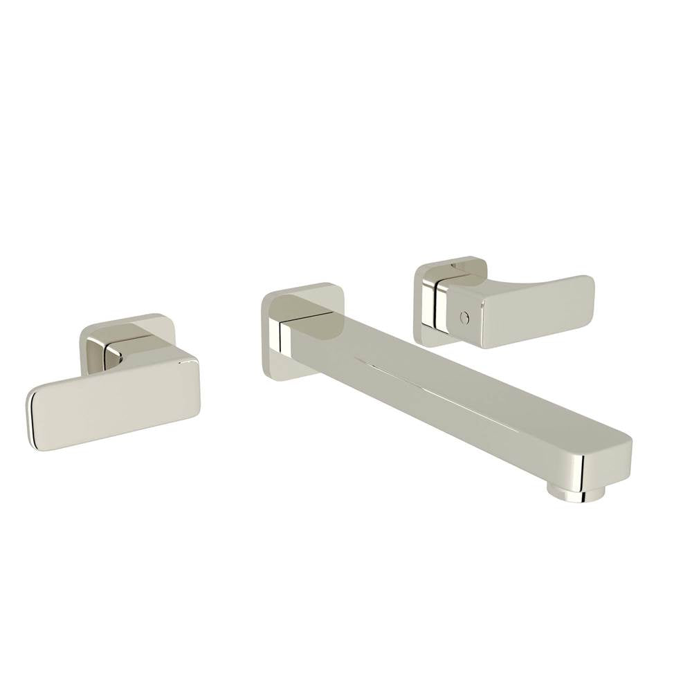 ROHL CU351L-PN/TO-2 Quartile Wall Mount Lavatory Faucet In Polished Nickel