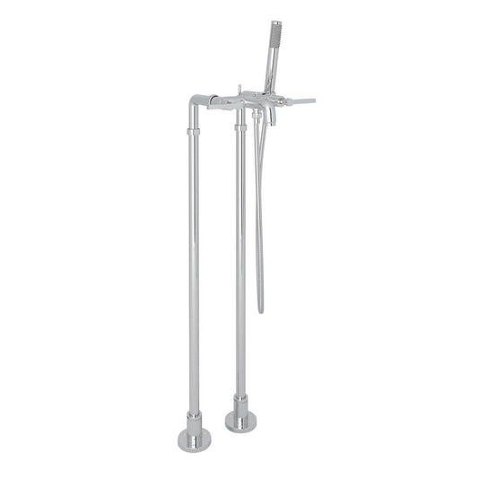 ROHL AKIT2202NLMAPC Lombardia Floor Mount Tub Filler In Polished Chrome