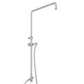 ROHL 1560STN Riser With Diverter, Hose And Sliding Handshower Holder In Satin Nickel