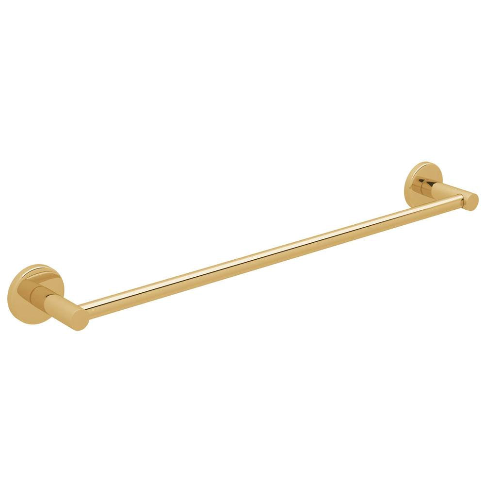 ROHL LO1/18ULB Lombardia 18" Towel Bar In Unlacquered Brass