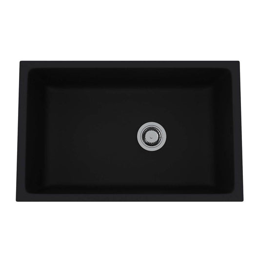 ROHL 6307-63 Allia 32" Fireclay Single Bowl Undermount Kitchen Sink In Satin Black