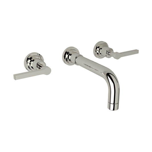 ROHL A2207LMPNTO-2 Lombardia Wall Mount Lavatory Faucet In Polished Nickel