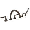 ROHL A2314LMTCB San Giovanni 5-Hole Deck Mount Tub Filler In Tuscan Brass