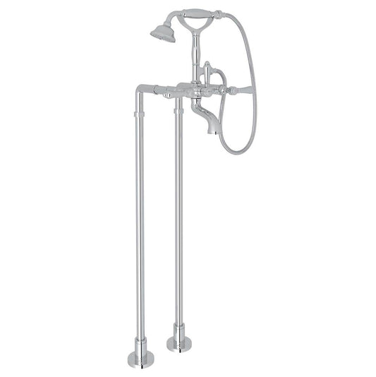 ROHL AKIT1401NLMAPC Floor Mount Tub Filler In Polished Chrome