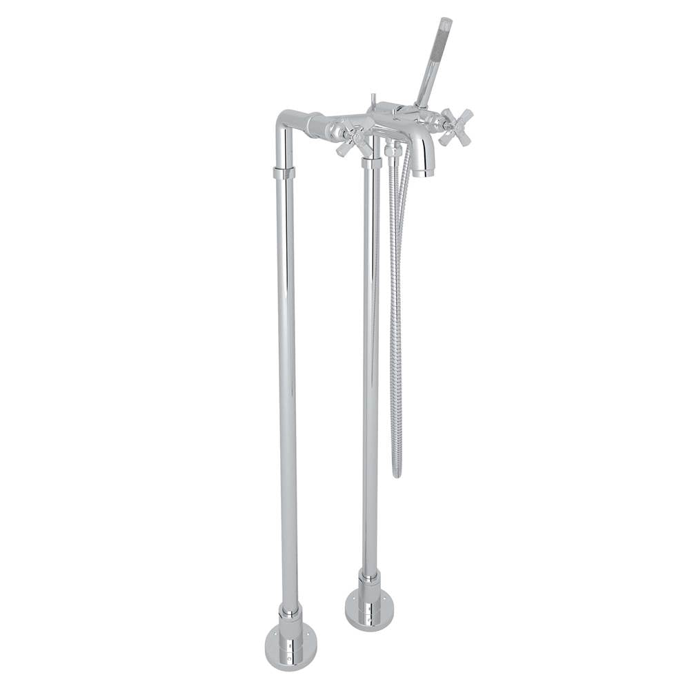 ROHL AKIT2302NXMAPC San Giovanni Floor Mount Tub Filler In Polished Chrome