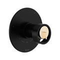 ROHL TEC47W1IWMBN Eclissi 1/2" Therm & Pressure Balance Trim with 3 Functions (No Share) In Matte Black/Satin Nickel