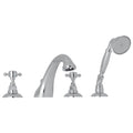 ROHL A1464XMAPC Viaggio 4-Hole Deck Mount Tub Filler In Polished Chrome