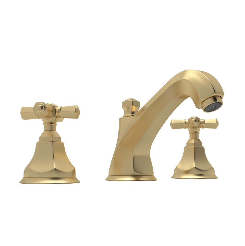ROHL A1908XMSUB-2 Palladian Widespread Lavatory Faucet In Satin Unlacquered Brass