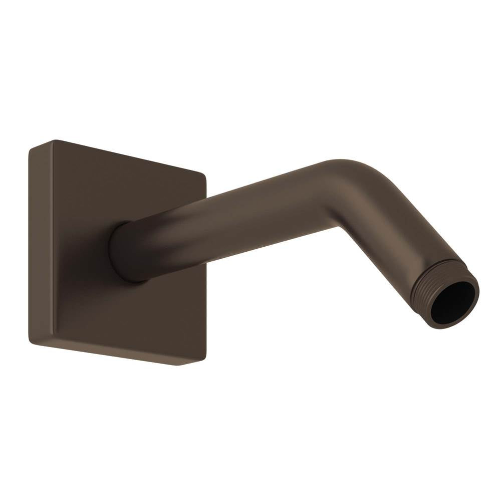 ROHL 1442/6TCB 7" Reach Wall Mount Shower Arm With Square Escutcheon In Tuscan Brass