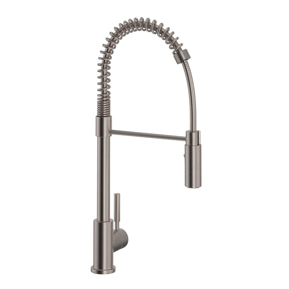 ROHL R7521STN Lux Pre-Rinse Pull-Down Kitchen Faucet In Satin Nickel
