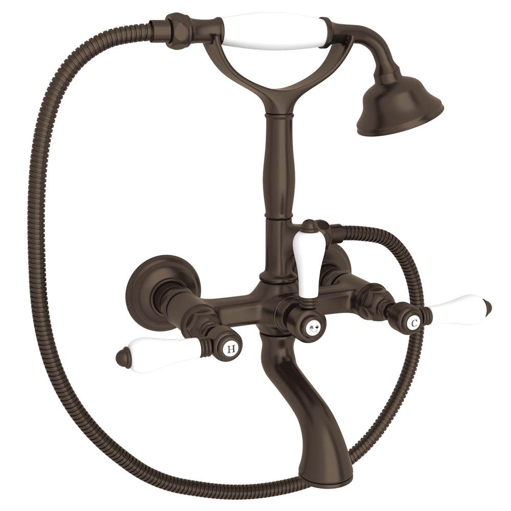 ROHL A1401LPTCB Exposed Wall Mount Tub Filler In Tuscan Brass