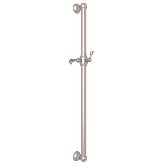 ROHL 1270STN 36" Grab Bar With Sliding Handshower Holder In Satin Nickel
