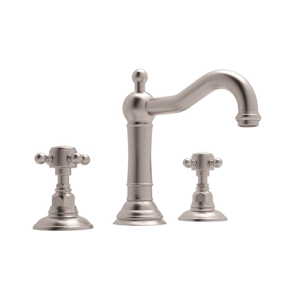 ROHL A1409XMSTN-2 Acqui Widespread Lavatory Faucet In Satin Nickel