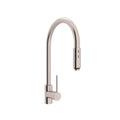 ROHL LS57L-STN-2 Pirellone Tall Pull-Down Kitchen Faucet In Satin Nickel