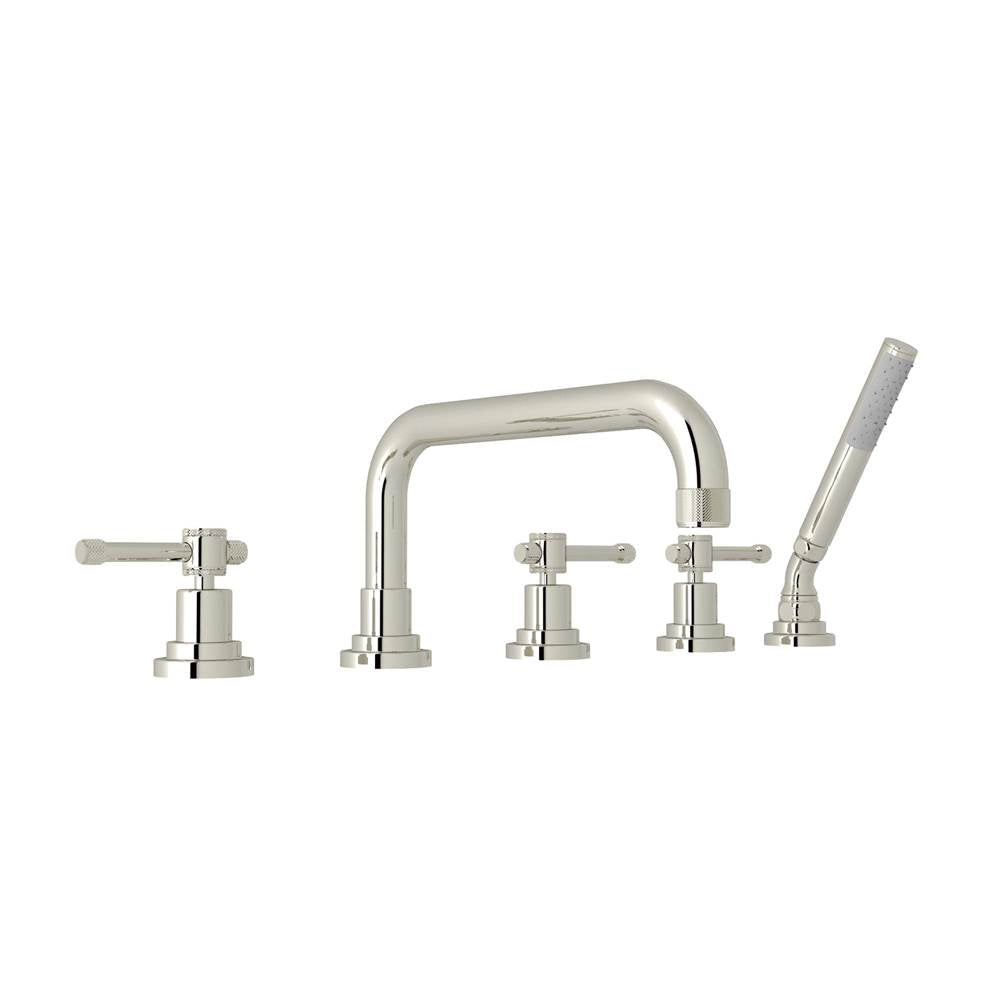 ROHL A3314ILPN Campo 5-Hole Deck Mount Tub Filler In Polished Nickel