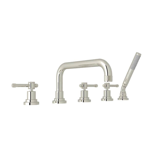 ROHL A3314ILPN Campo 5-Hole Deck Mount Tub Filler In Polished Nickel