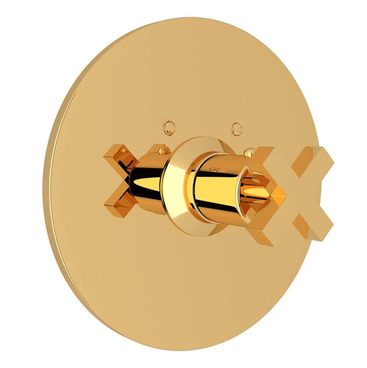 ROHL A4214XMULB Lombardia 3/4" Thermostatic Trim Without Volume Control In Unlacquered Brass