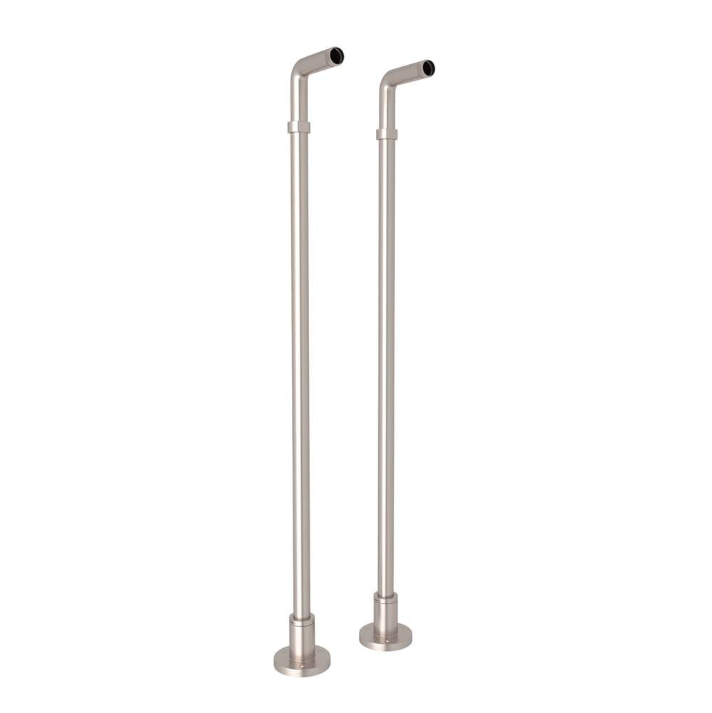 ROHL ZA386-STN Floor Pillar Unions In Satin Nickel