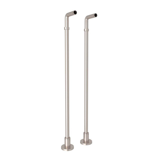 ROHL ZA386-STN Floor Pillar Unions In Satin Nickel