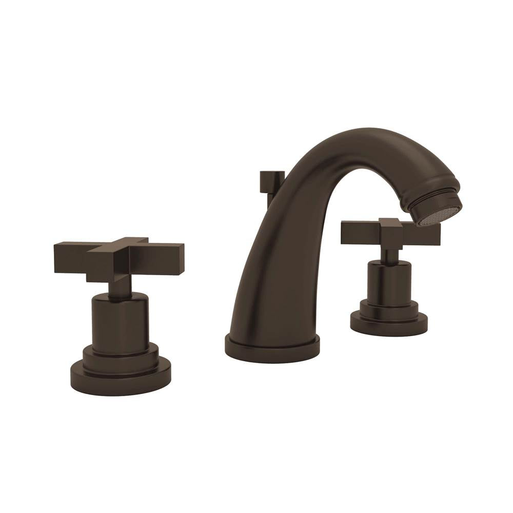ROHL A1208XMTCB-2 Lombardia Widespread Lavatory Faucet With C-Spout In Tuscan Brass