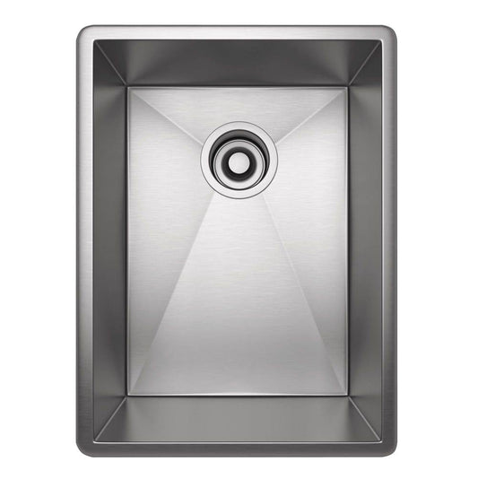 ROHL RSS1318SB Forze 13" Single Bowl Stainless Steel Kitchen Or Bar/Food Prep Sink In Brushed Stainless Steel