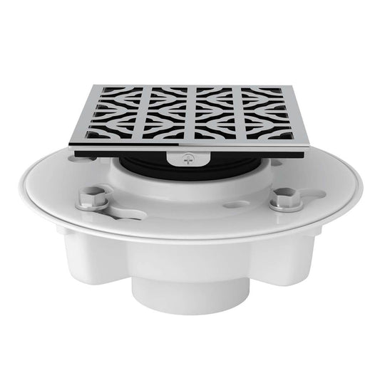 ROHL SDPVC2/3-3146APC PVC 2" X 3" Drain Kit With 3146 Petal Decorative Cover In Polished Chrome